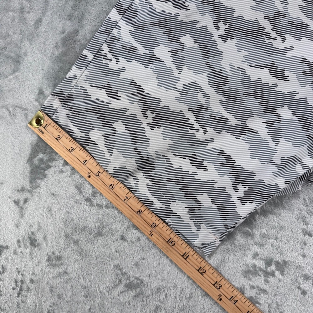 Robert Graham Shorts Mens 38 Gray Biscay Camo Flat Front Regular Fit Chino - Picture 15 of 16
